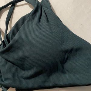 Green swim top M